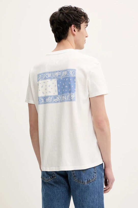 Îmbrăcăminte Tommy Jeans tricou din bumbac DM0DM20774 alb