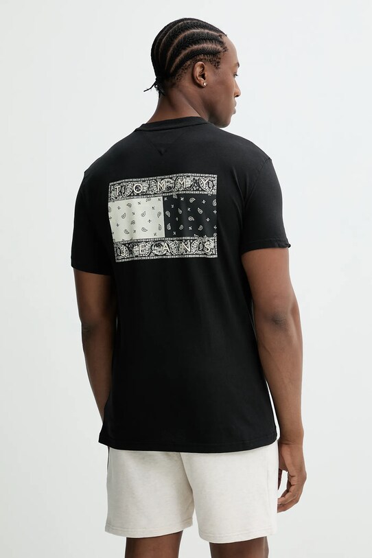 Odzież Tommy Jeans t-shirt bawełniany DM0DM20774 czarny