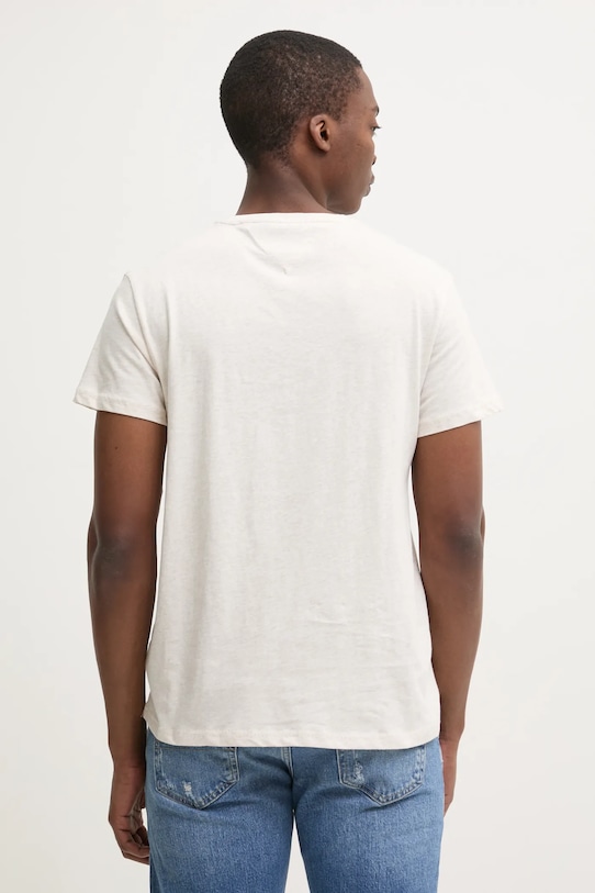 Odzież Tommy Jeans t-shirt DM0DM20779 beżowy