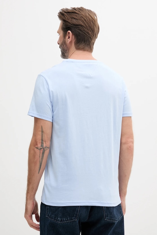 Tommy Jeans tricou DM0DM20779 albastru SS25