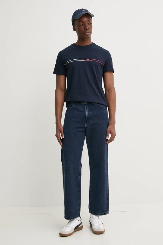 Tommy Jeans t-shirt DM0DM20779 blu navy SS25