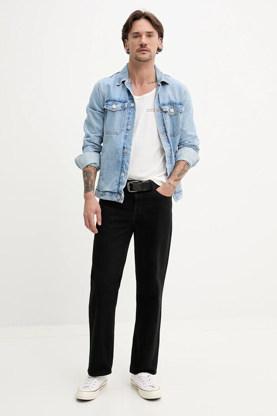 Bavlněné tričko Tommy Jeans DM0DM20790 bílá SS25