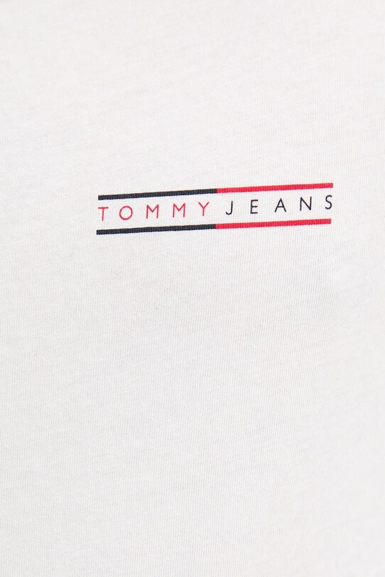 Bavlněné tričko Tommy Jeans DM0DM20790 bílá