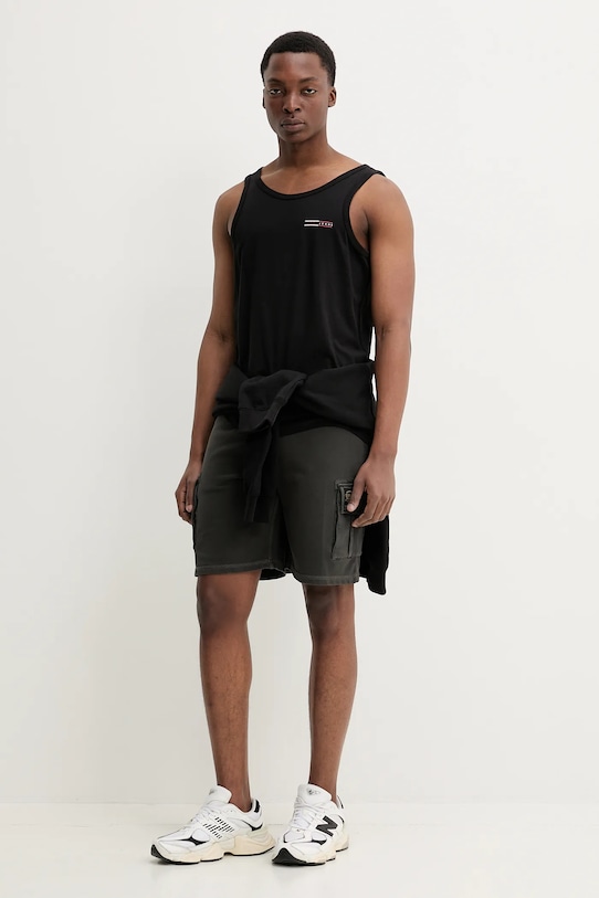 Pamučna majica Tommy Jeans DM0DM20790 crna SS25