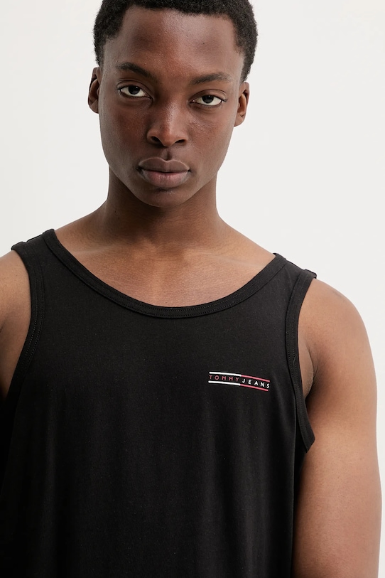 Pamučna majica Tommy Jeans crna DM0DM20790