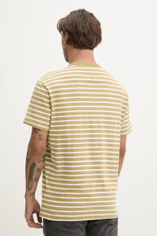 Odzież Tommy Jeans t-shirt bawełniany DM0DM20802 zielony
