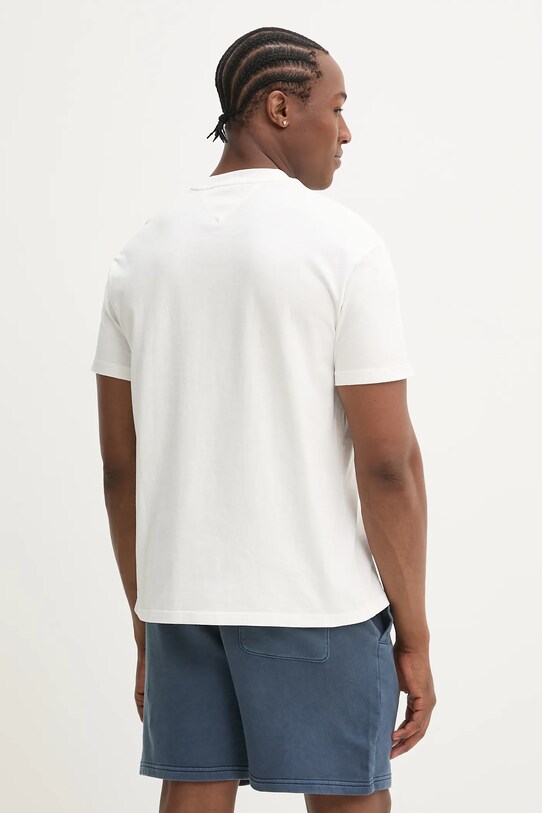 Odzież Tommy Jeans t-shirt bawełniany DM0DM20810 biały