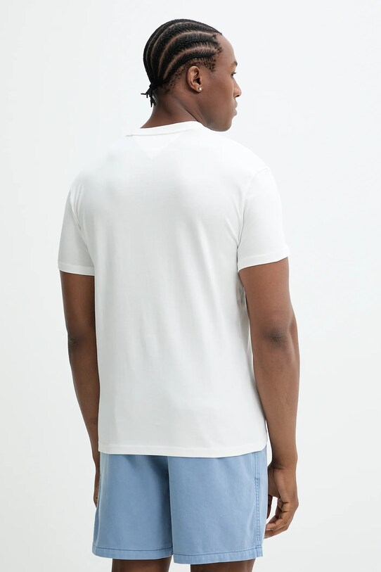 Îmbrăcăminte Tommy Jeans tricou din bumbac DM0DM20817 alb