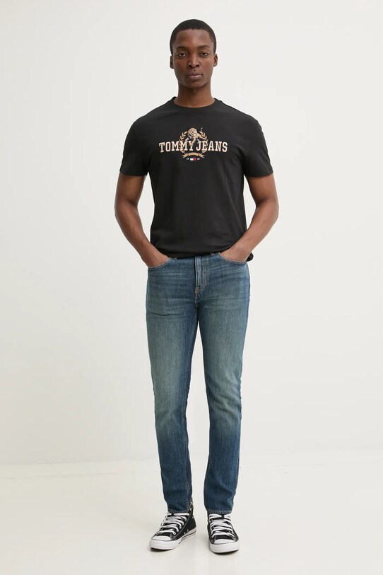 Tommy Jeans t-shirt DM0DM20818 nero SS25