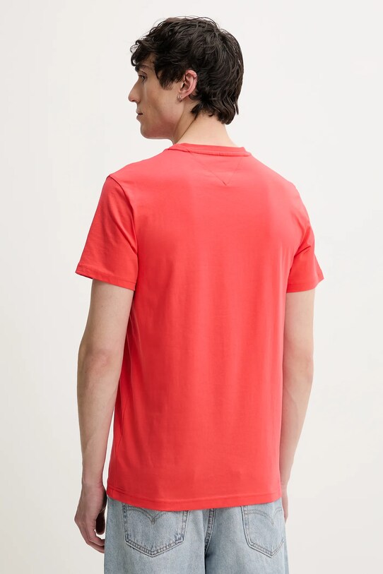 Îmbrăcăminte Tommy Jeans tricou din bumbac DM0DM21863 portocaliu