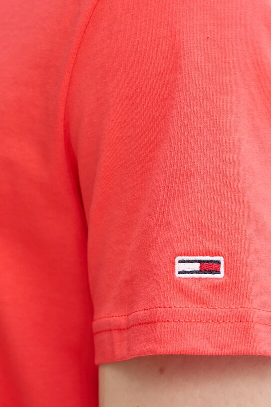 Tommy Jeans tricou din bumbac DM0DM21863 portocaliu