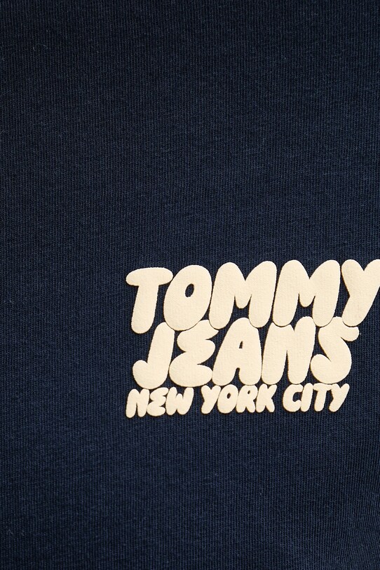 Хлопковая футболка Tommy Jeans DM0DM21863 тёмно-синий