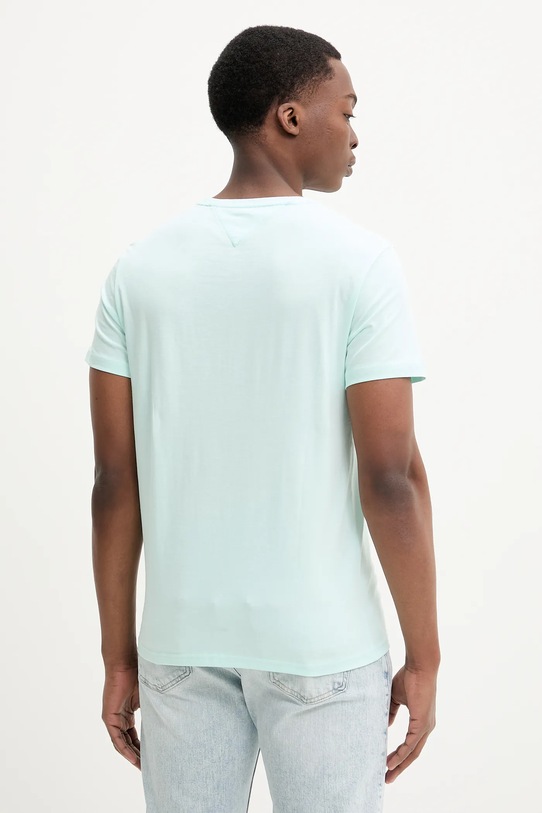 Îmbrăcăminte Tommy Jeans tricou din bumbac DM0DM21863 turcoaz