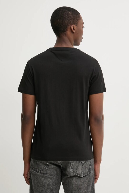 Tommy Jeans t-shirt bawełniany 2-pack czarny DM0DM21902
