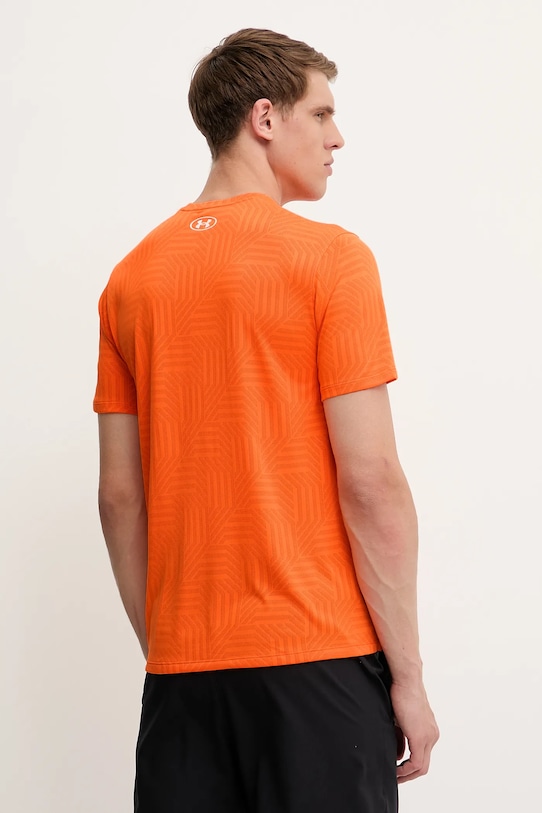 Odzież Under Armour t-shirt treningowy UA Tech Geotessa 1382182 pomarańczowy