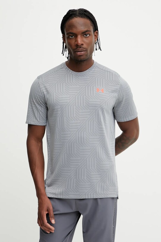 Under Armour t-shirt treningowy UA Tech Geotessa regular szary 1382182
