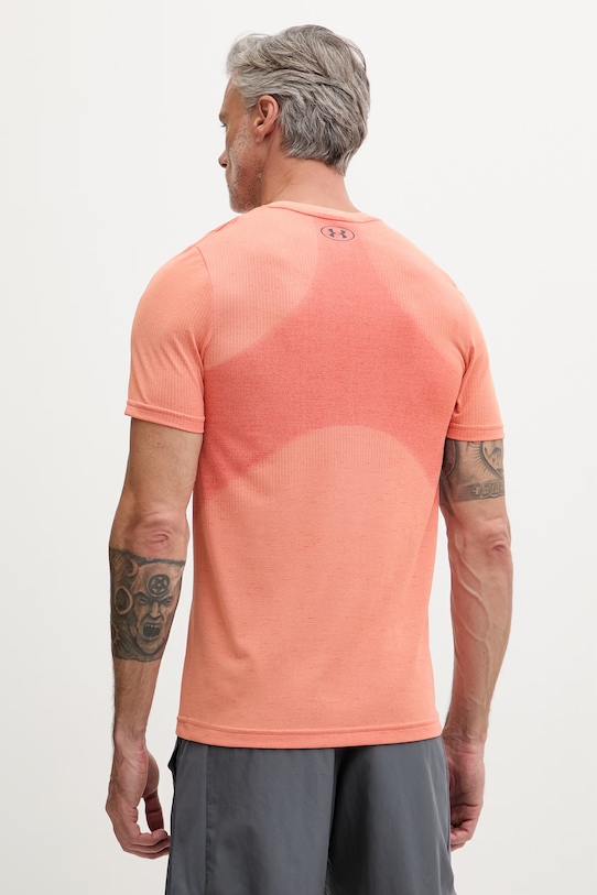 Ρούχα Under Armour t-shirt γυμναστικής ανδρικό Vanish Seamless 1382801 πορτοκαλί