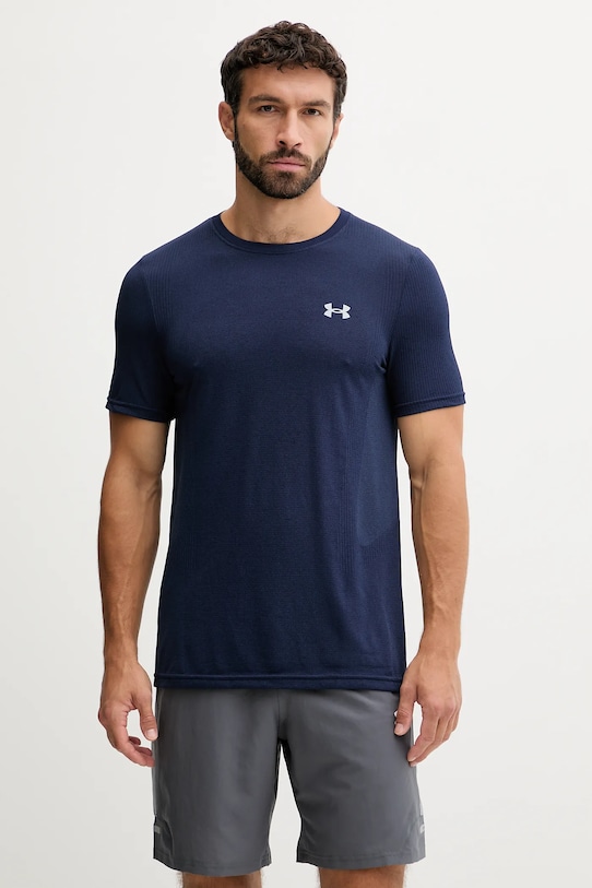 Μπλουζάκι προπόνησης Under Armour Vanish Seamless κανονικό σκούρο μπλε 1382801