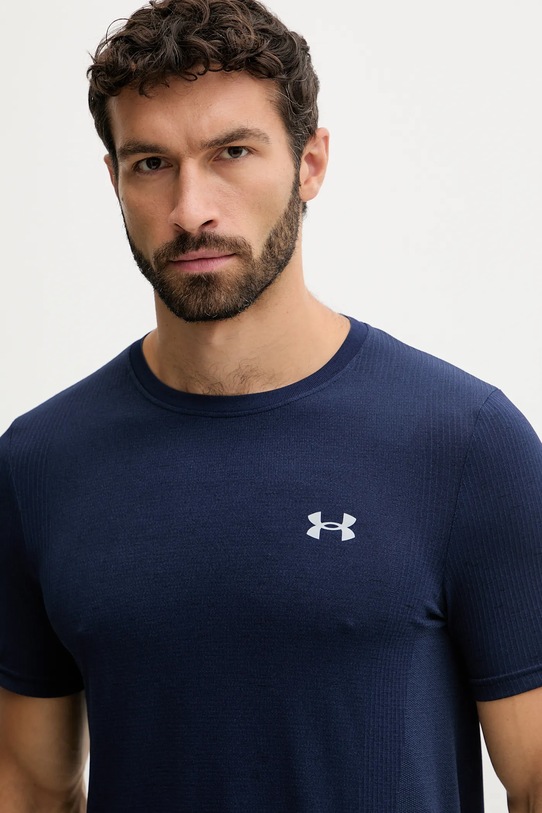 Kratka majica za vadbo Under Armour Vanish Seamless mornarsko modra 1382801