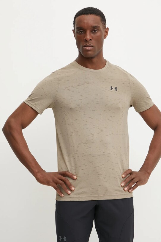 Under Armour tricou de antrenament Vanish Seamless bej 1382801