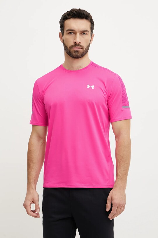 Under Armour tricou de antrenament Tech Utility imprimeu roz 1385976