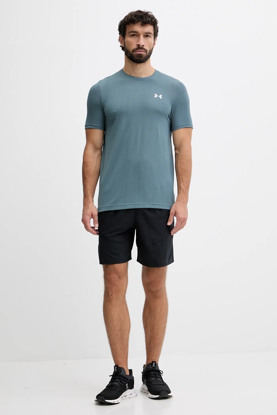 Under Armour t-shirt treningowy Vanish Seamless 1388129 turkusowy AW25