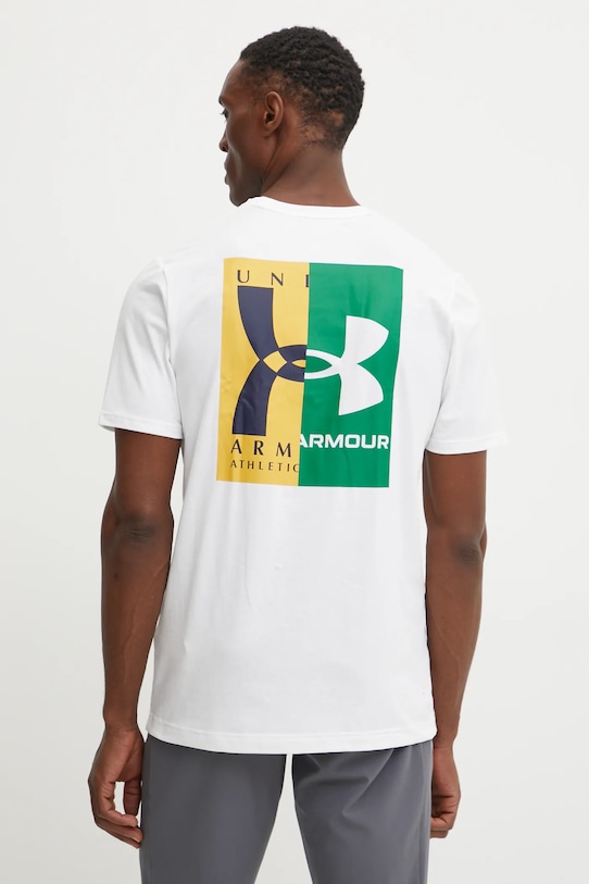 Ρούχα Μπλουζάκι προπόνησης Under Armour 1390165 λευκό