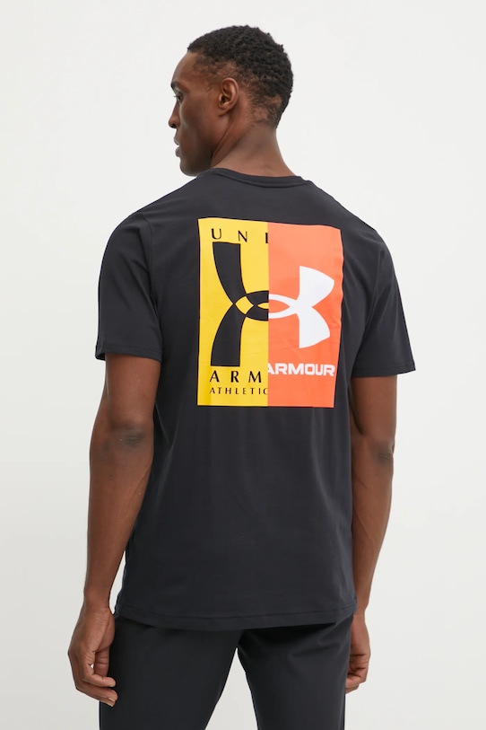 Μπλουζάκι προπόνησης Under Armour κανονικό μαύρο 1390165