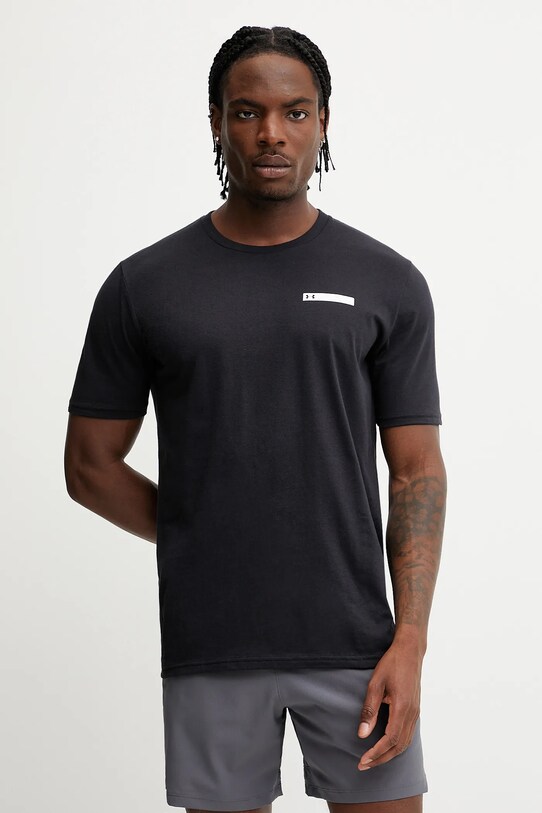Under Armour t-shirt treningowy regular czarny 1390203