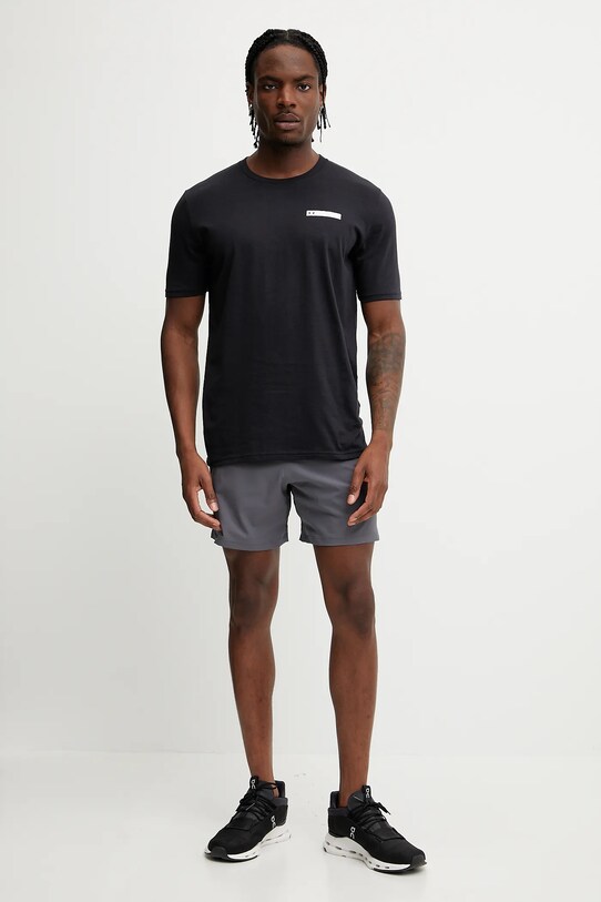 Under Armour t-shirt treningowy 1390203 czarny SS25