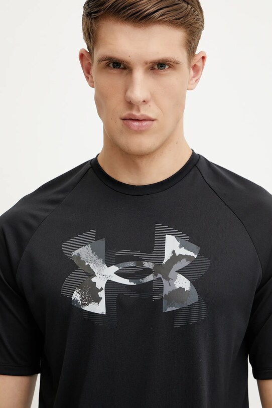 Under Armour tricou de antrenament Tech Print Fill negru 1390208