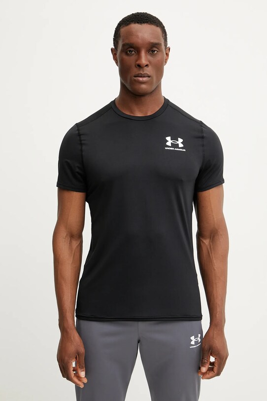 Under Armour t-shirt treningowy z elastanem czarny 6000939