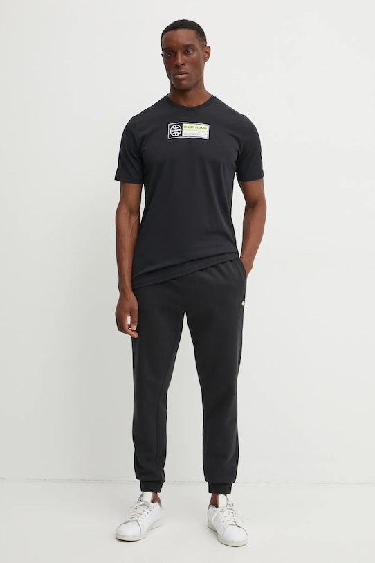 Under Armour tricou 1390187 negru SS25