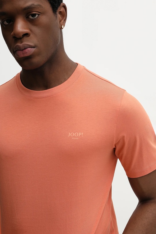 Joop! t-shirt bawełniany pomarańczowy 30045926