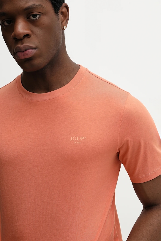 Joop! t-shirt bawełniany pomarańczowy 30045926