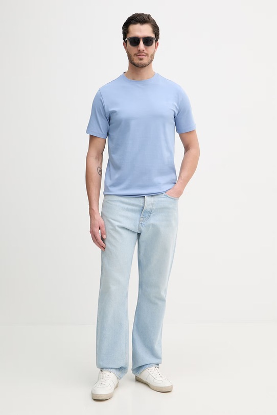 Bombažna kratka majica Joop! 30045926 modra SS26