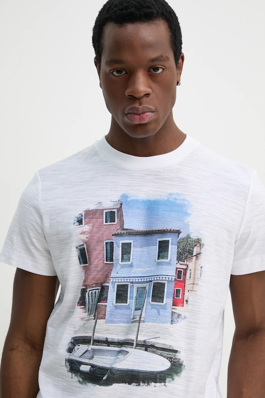 Bavlněné tričko Joop! bílá 30045721