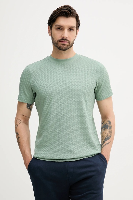 Joop! t-shirt bawełniany bawełna zielony 30044672