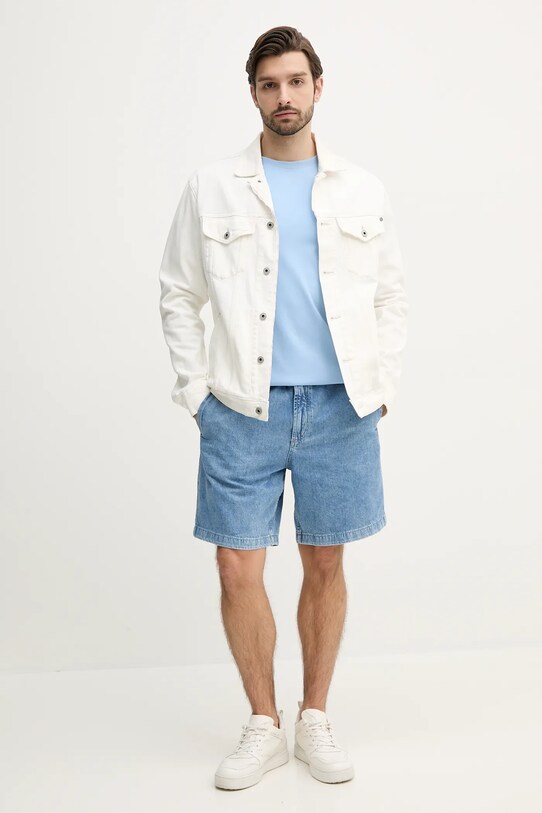 Joop! tricou din bumbac 30045539 albastru SS25