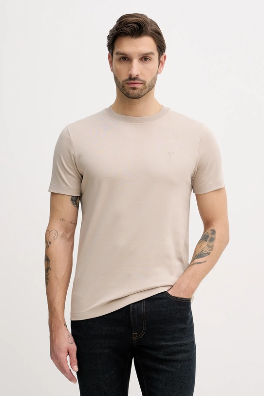 Joop! t-shirt bawełniany beżowy 30045539