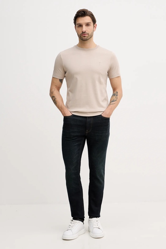 Joop! t-shirt bawełniany 30045539 beżowy AW25