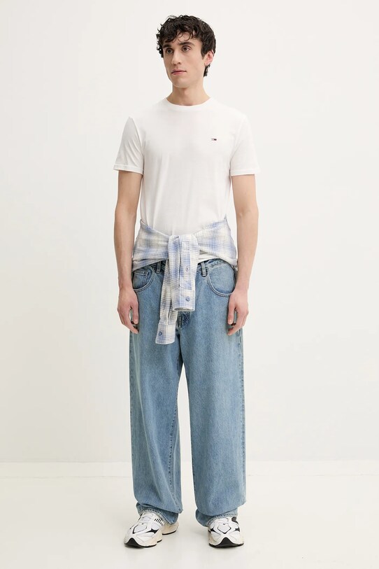 Îmbrăcăminte Tommy Jeans tricou din bumbac 2-pack DM0DM20687 violet