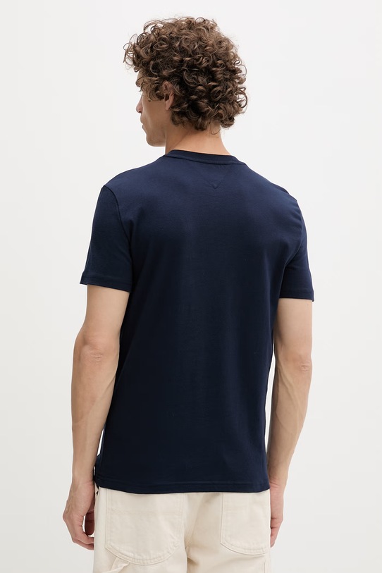 Tommy Jeans t-shirt basic męski bawełniany 2-pack DM0DM20687 granatowy