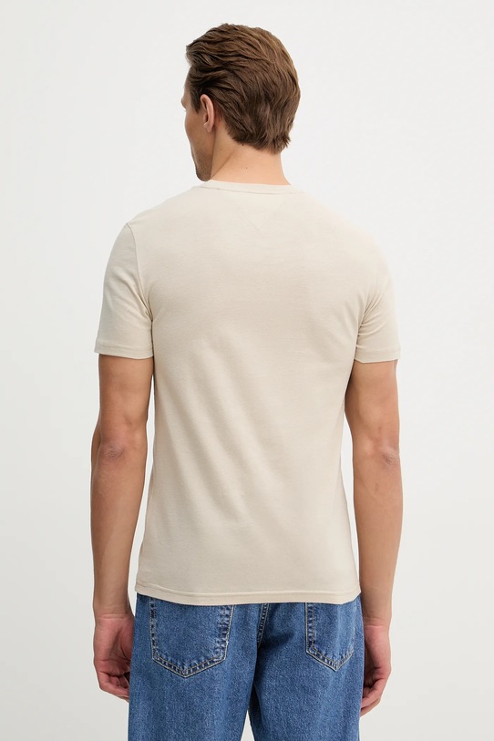Tommy Jeans t-shirt bawełniany 2-pack beżowy DM0DM20687