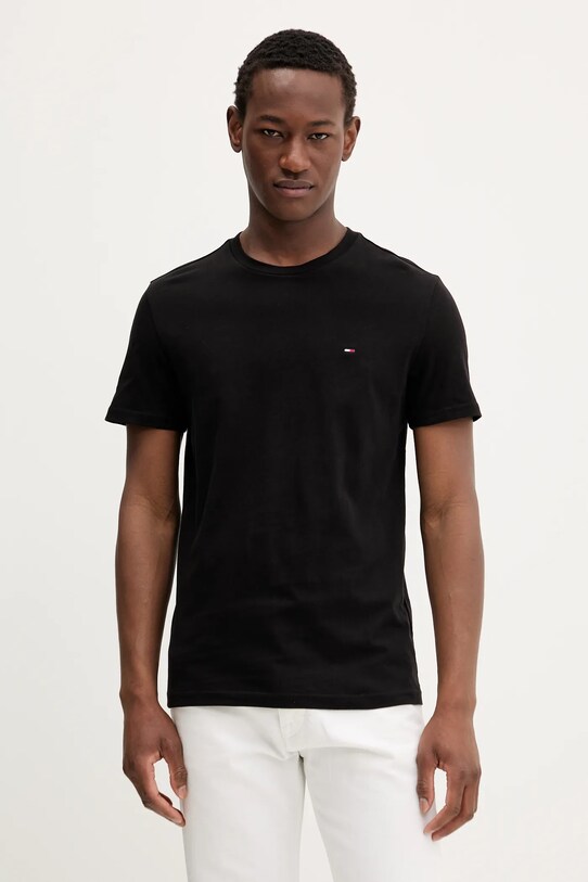 Tommy Jeans tricou din bumbac 2-pack DM0DM20687 negru SS25