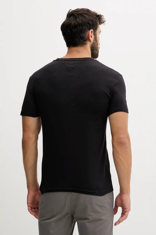 Bavlnené tričko Tommy Jeans 2-pak DM0DM20687 čierna SS25