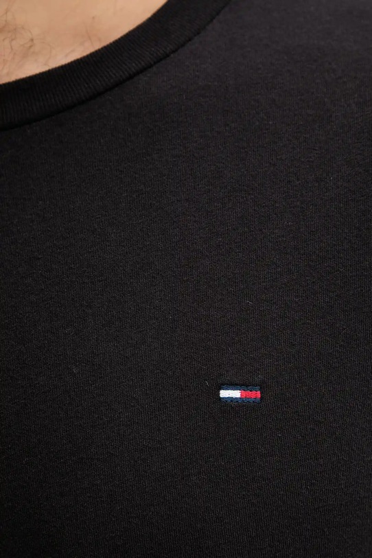 Bavlnené tričko Tommy Jeans 2-pak čierna DM0DM20687