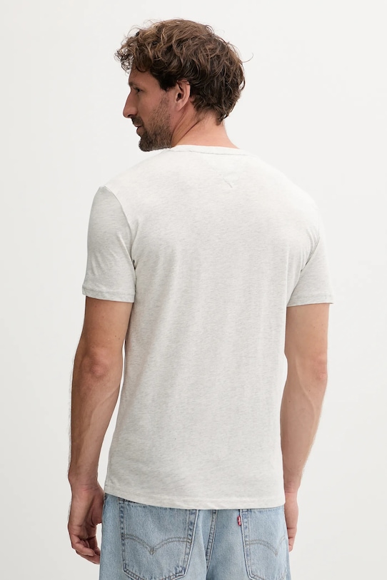Tommy Jeans tricou din bumbac 3-pack DM0DM21579 gri AW25