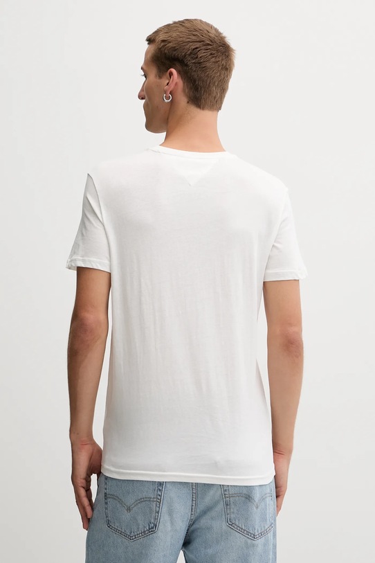 Bavlněné tričko Tommy Jeans 3-pack DM0DM21579 námořnická modř