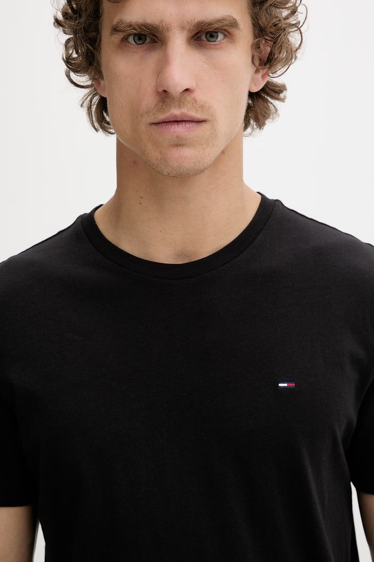 Tommy Jeans T-shirt męskie bawełniane 3-pack czarny DM0DM21579